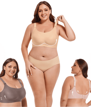 Soutien-gorge gainant sans armatures, effet liftant naturel – LORIA