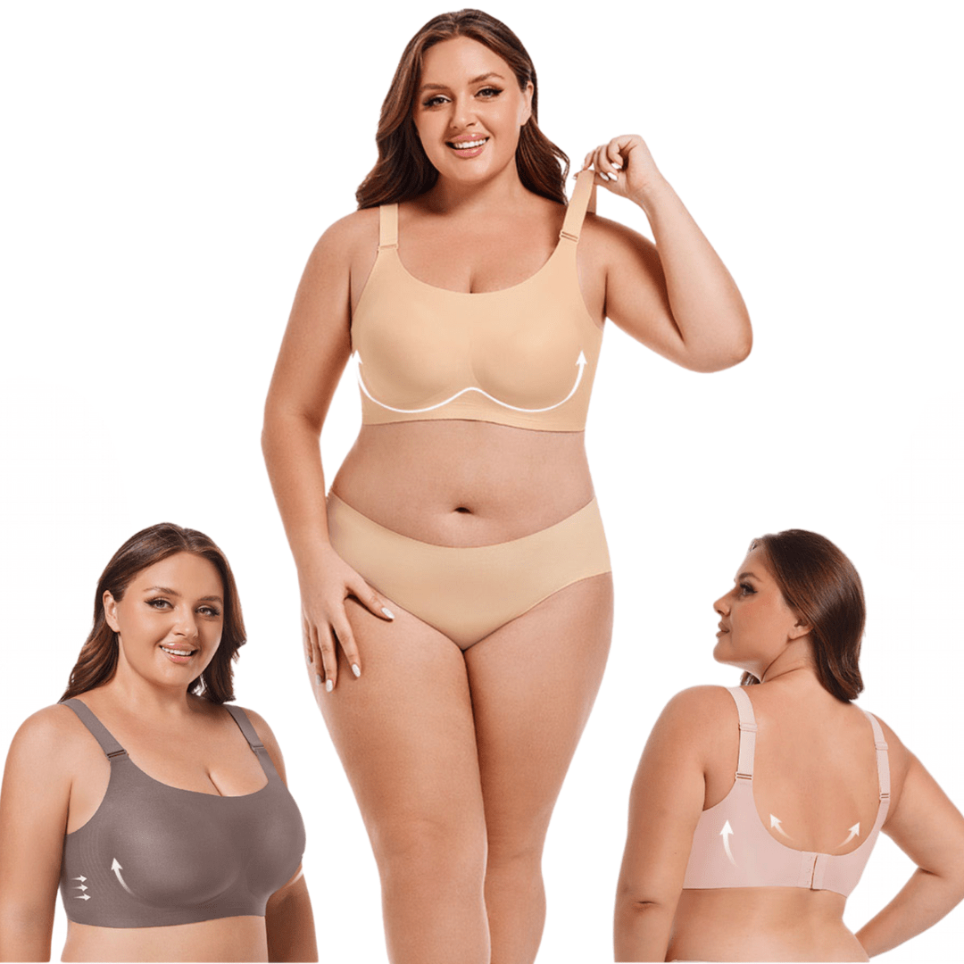 Soutien-gorge gainant sans armatures, effet liftant naturel – LORIA
